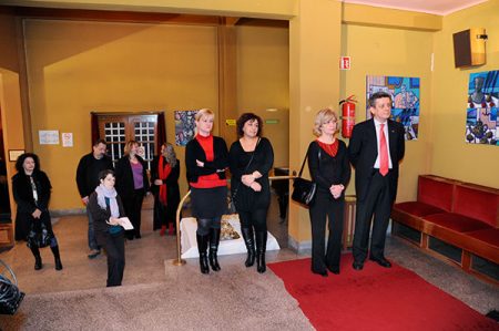 Stamler Lajos kiállítása a kaposvári Csiky Gergely Színházban 2014. február 07.